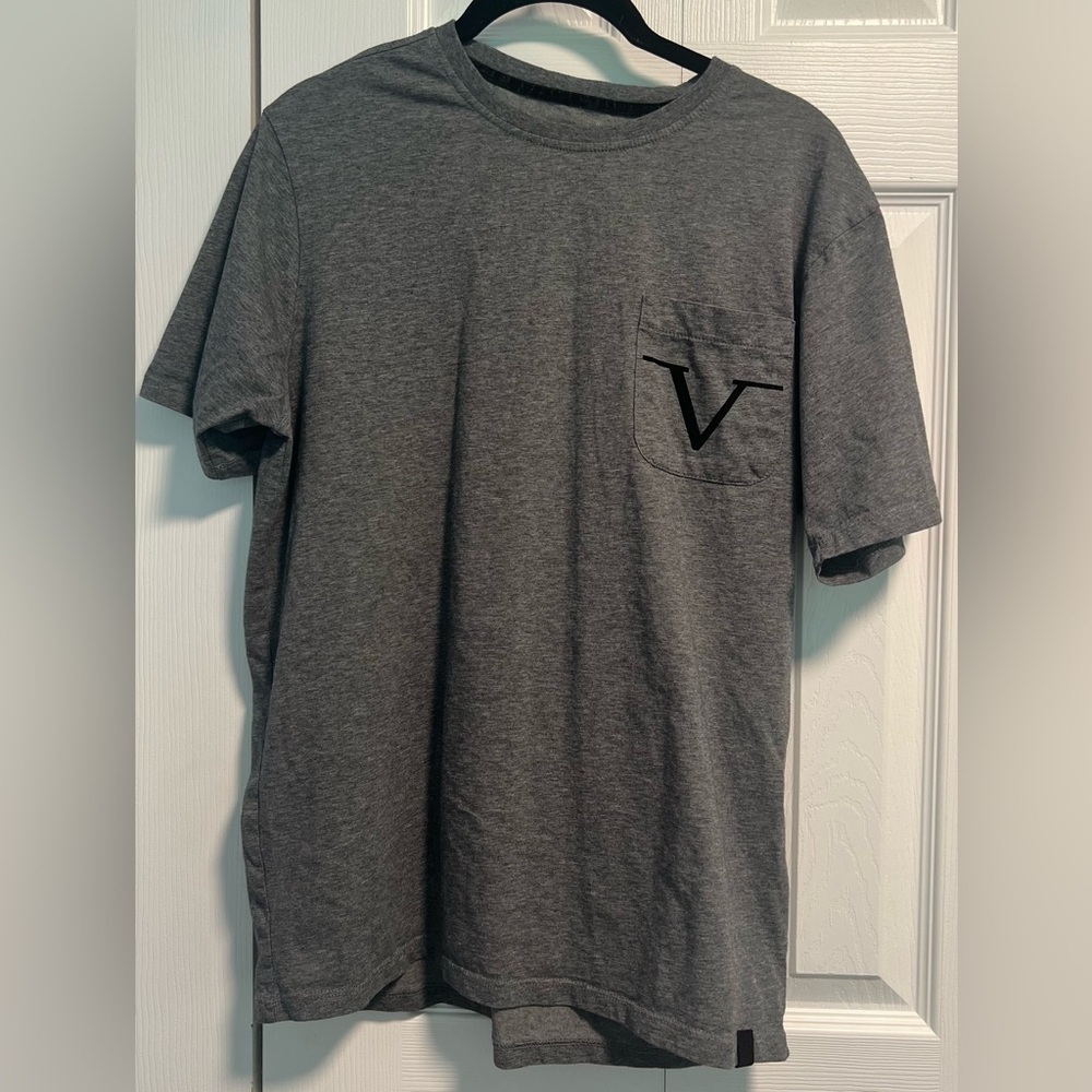 Men's Versace Casual Crew Neck Tee Shirt With Pocket
